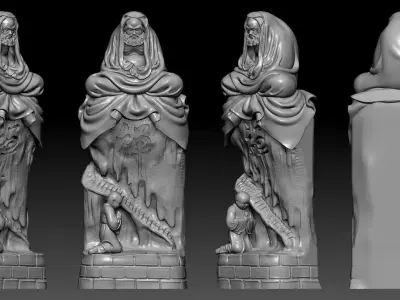 Bodhidharma meditates  3D print model