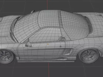 Honda NSX with custom Livery 3D model