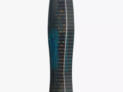 Kipco Tower Kuwait City 3D model