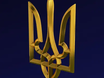 Ukraine State Emblem M 1 3D model