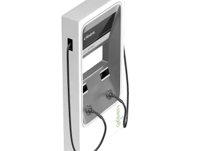 Car Charging Station 3D Model 3D model