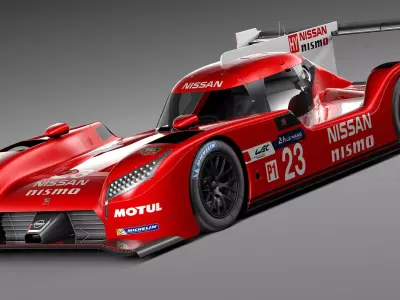 Nissan GT-R LM Nismo Race car 2015 3D model