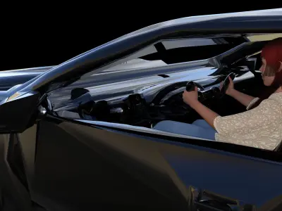 SFD01-V8 Concept Car Model 3D print model