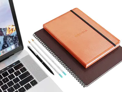 Workplace With Macbook BLENDER 3D Model Cycles 3D model