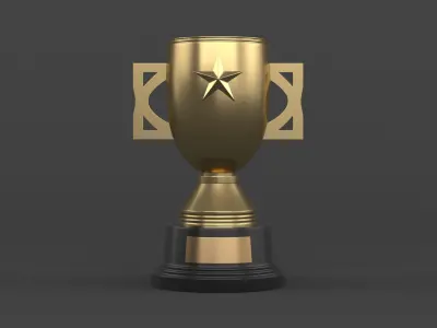 Trophy Cups 3D model 46