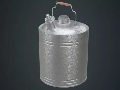 Fuel Can 4B Low-poly 3D model