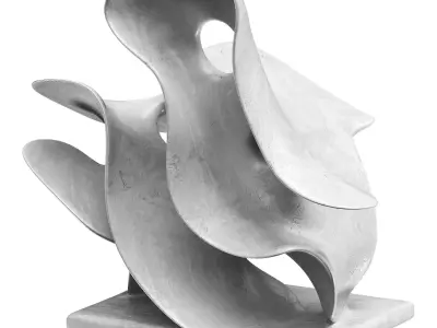 Decor statue Low-poly 3D model