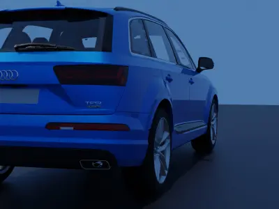 AUDI Q7 Low-poly 3D model by authorsdark
