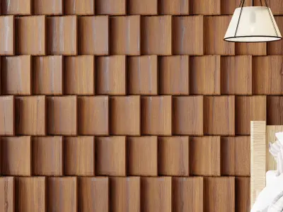 Wall wood V35 for your interior wall wood 3D model