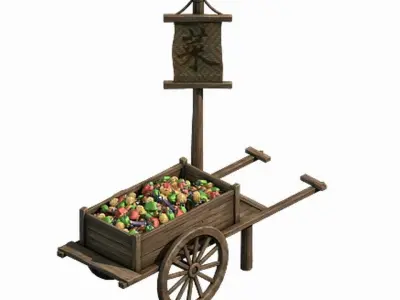 Game Vegetables - Small Traders 3D model