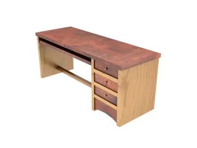 Office Table Free low-poly 3D model