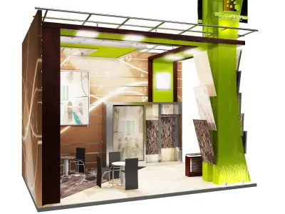 Booth Exhibition Stand a360b 3D model