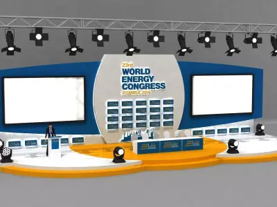 Congress Stage Decor 78 3D model