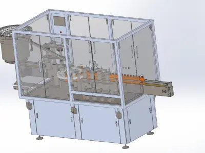 Automatic filling and capping all-in-one machine  3D model