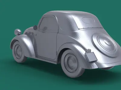 FIAT 500 READY TO PRINT 3D model
