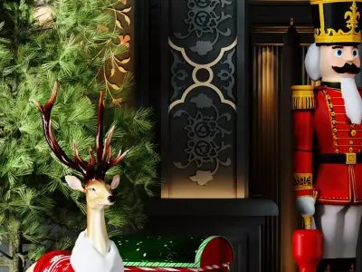 New Year Portal entrance 917 3D model