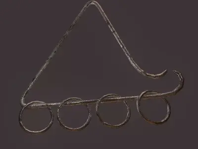 Hanging Triangle Decoration Free 3D model