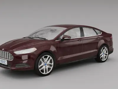 Ford Fusion 2013-2020 years Low-poly 3D model