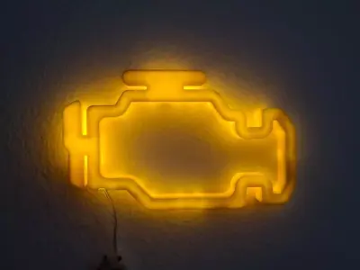 CHECK ENGINE LAMP 3D print model