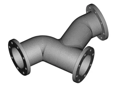 Kids Engineering Y Type Valve 3D print model