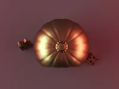 Halloween pumpkin decor 3D print model purchase