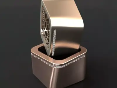 square ring 3D print model