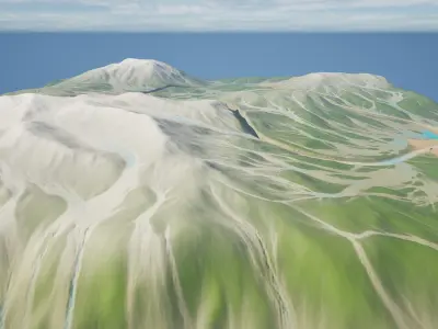 Free Terrain  001 Free 3D model