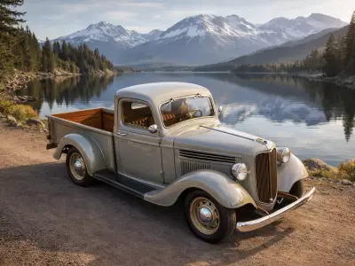 1930s Early Vintage Pickup 3D model 3D model