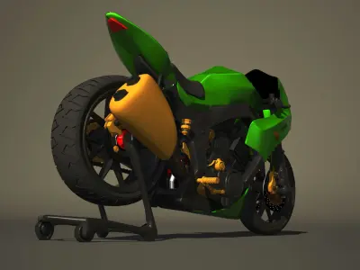 Kawasaki Ninja 600 R 3D model