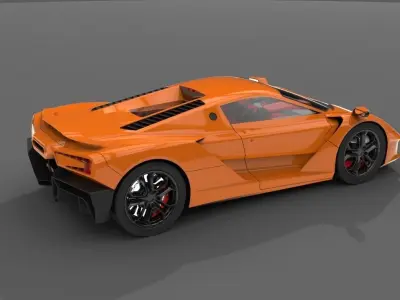 Supercar one 3D model
