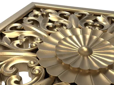 decorative pattern ready for 3D printing 3D model 20