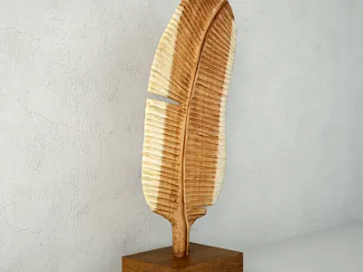 Leaf-shaped Decorative Piece by ZARA HOME 3D model