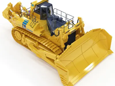 Super dozer Komatsu d575 3D model