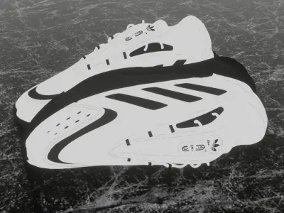 ADIDAS OZELIA 3D SHOES - WHITE  3D model