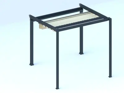 automatic pergola 3D model