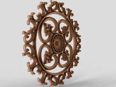 Rose Ring Carving 3D print model