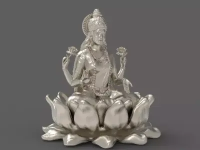 Statue of Goddess Lakshmi  3D print model