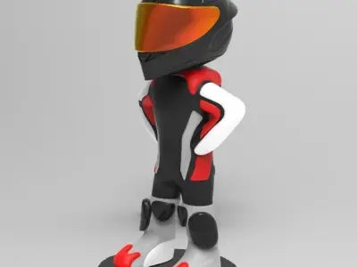 MOTORCYCLE DOLL 3D print model