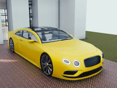 BLENDER EEVEE Brandless 50 car collection volume 1 3D Model Pack