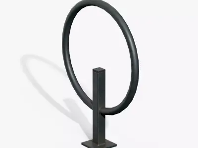 Bicycle Stand Type D Low-poly 3D model