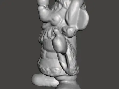 MICKEY SANTA CLAUS CHRISTMAS VINTAGE FIGURE STATUE ORNAMENT 3D print model