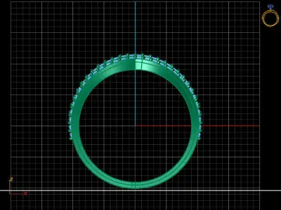 Women Ring 3DM Womens Ring 3d models 3D print model 3D print model 19