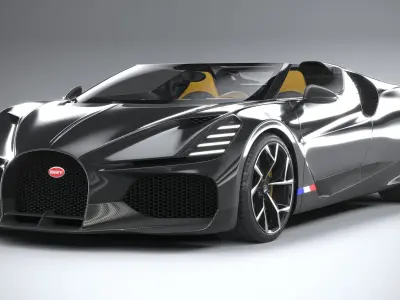 Bugatti W16 Mistral 2024 3D model