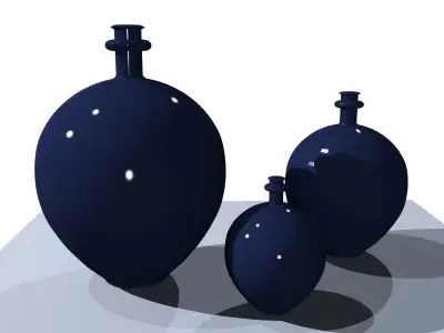 Variations of jars 3D Model Collection