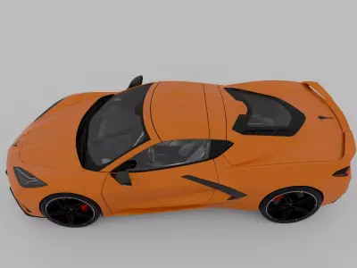 Chevrolet Corvette C8 3D model Textured