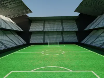 Soccer - Football Stadium Low-poly 3D model