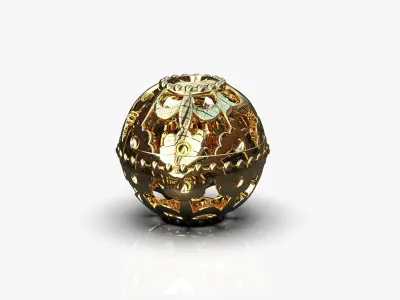 10 Spherical charm beads 3D print model