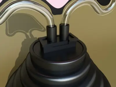 Table Lamp Pac Man Ghost 3D model