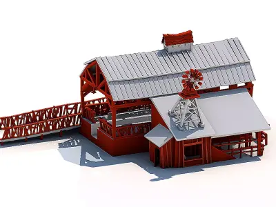 Village Farm 3D model