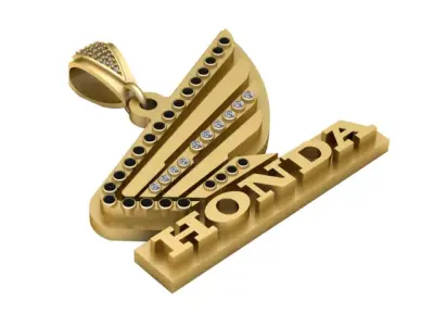 Honda Wings Pendant 3D PRINTABLE MODEL  3D print model